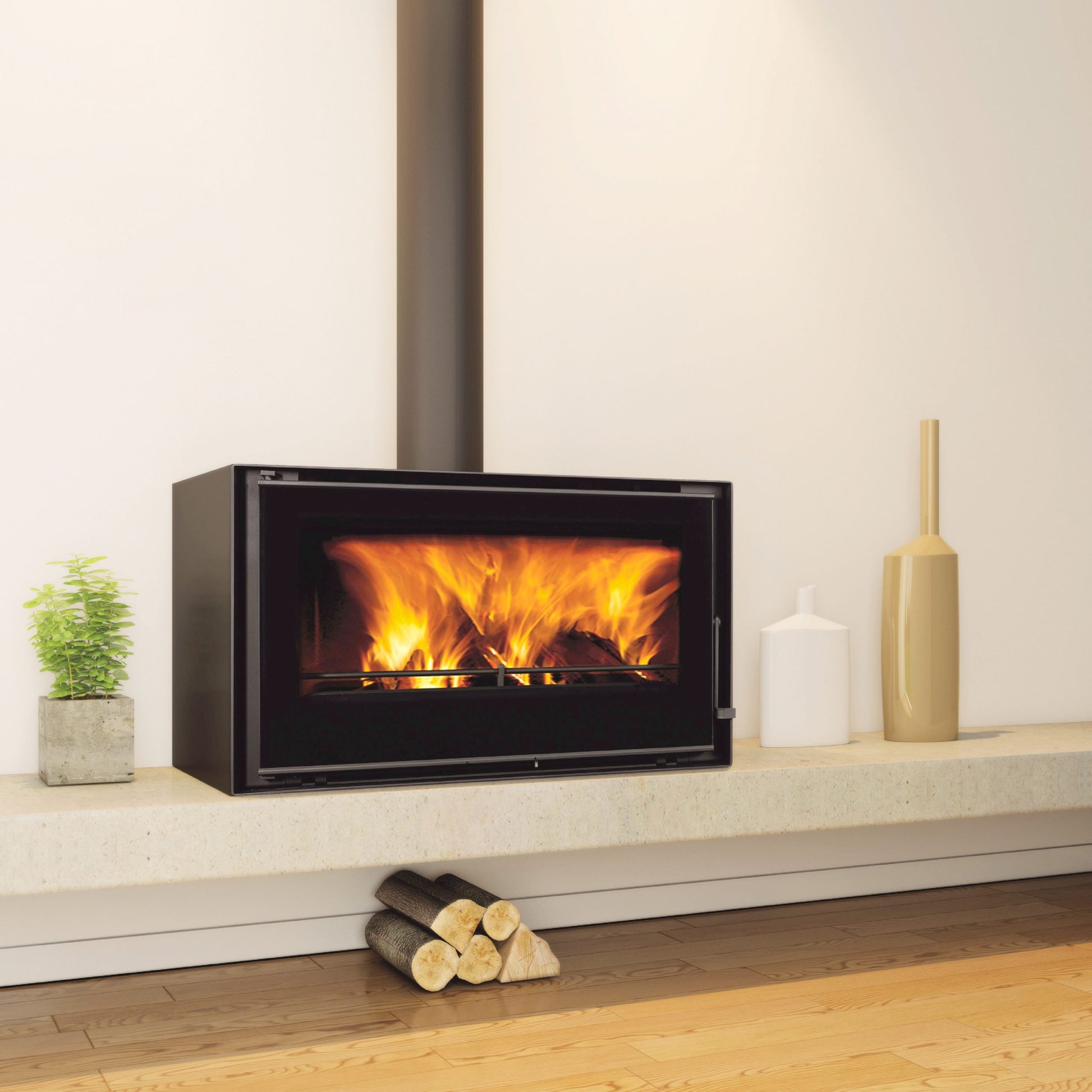 C&A Cristal 78 Wood Fireplace