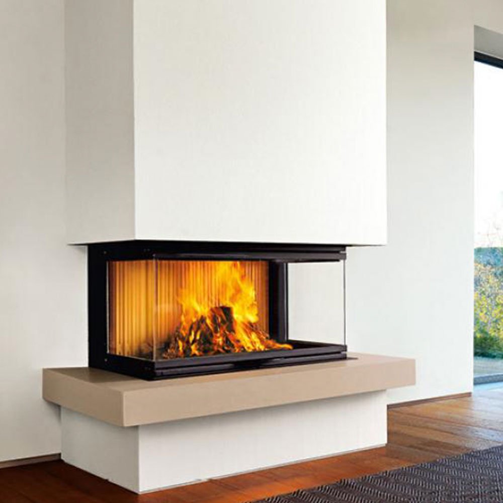 Three Sided Fireplace