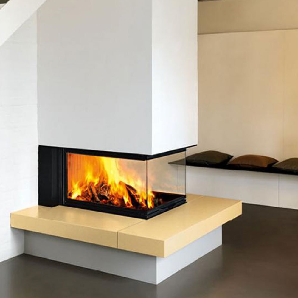 Three Sided Fireplace